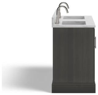 The Thalia Bathroom Vanity, Silver Gray, 54", Double Sink, Freestanding