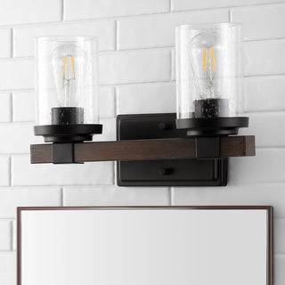 Bungalow Iron LED Vanity Light, Oil Rubbed Bronze, 2 Bulb