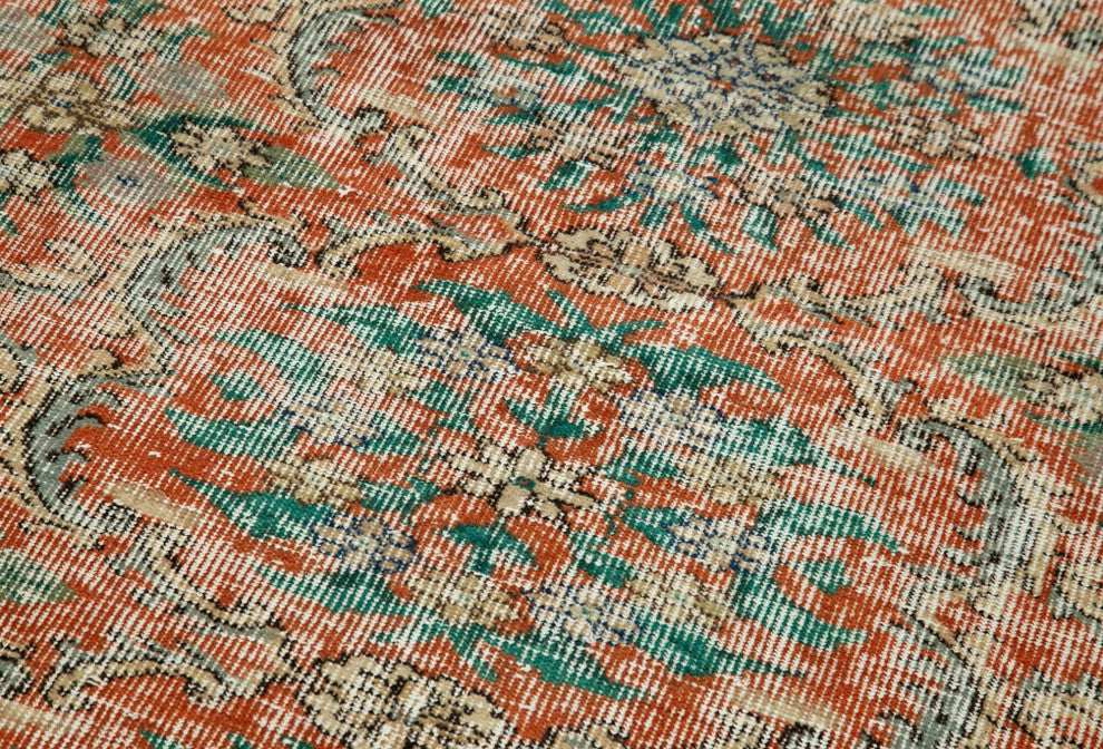 Rug N Carpet - Handwoven Turkish 3' 2" x 8' 0" Low Pile  Small Area Rug