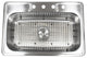 33"x22"x9" Topmount Drop-In Stainless Steel Single Bowl Kitchen Sink Combo