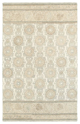Oriental Weavers Craft Collection Ash/ Sand Floral Indoor Area Rug 3'6"X5'6"