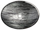 Eden Bath EB_GS64 Silver and Black Streaked Oval Glass Vessel Sink