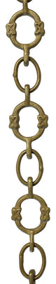 RCH Hardware Brass Round Chandelier Chain, 2 Sizes, 3', Antique Brass, W33