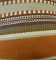 South Shore Amber Orange Olive and Cream Handmade Luxury Pillow, 12"x20"
