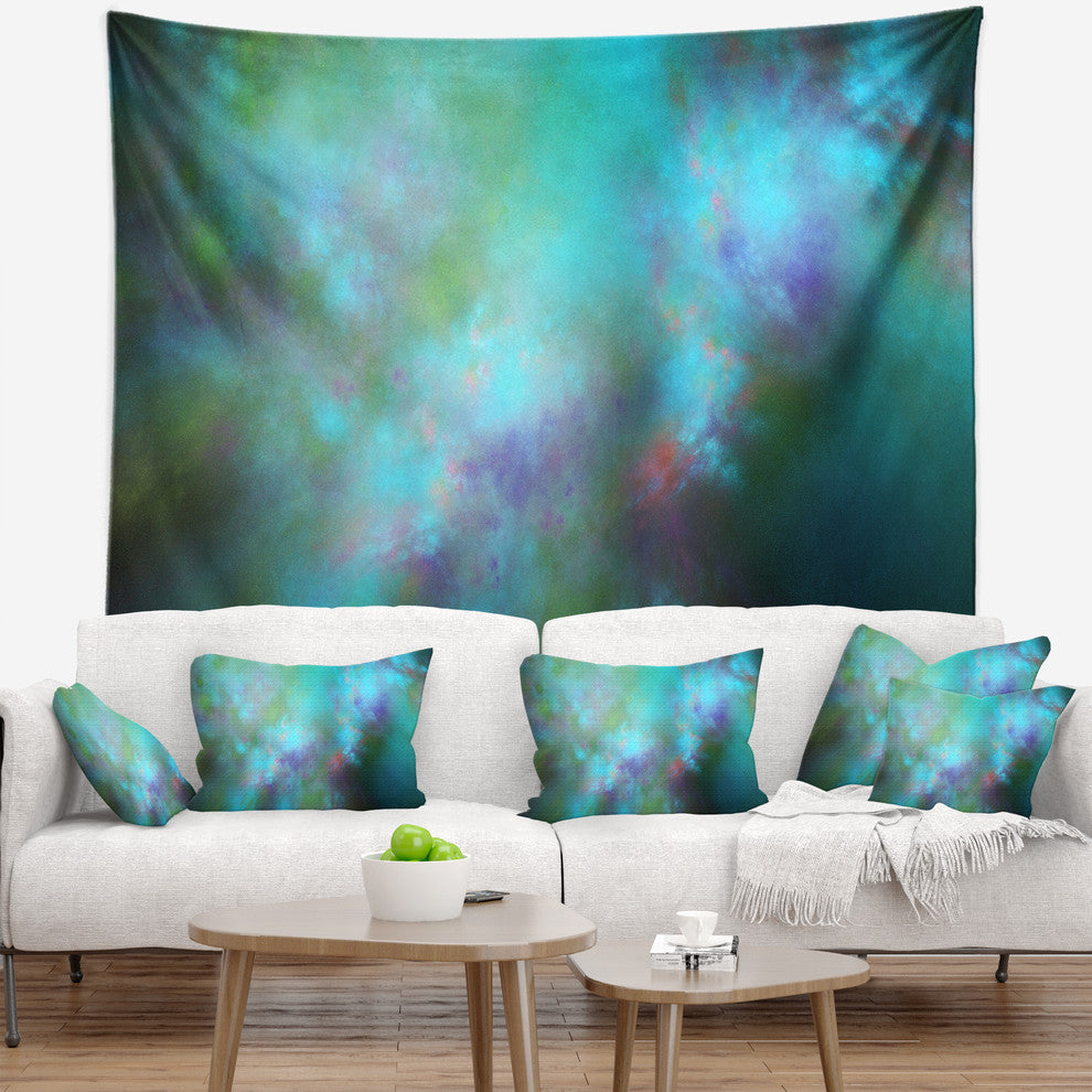Perfect Blue Starry Sky Abstract Wall Tapestry, 92"x78"