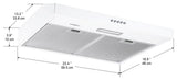 24" Convertible Under Cabinet Range Hood