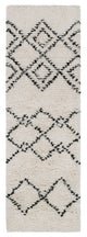 Surya Sherpa SHP-8002 2'6"x8' Rug, Black/Cream
