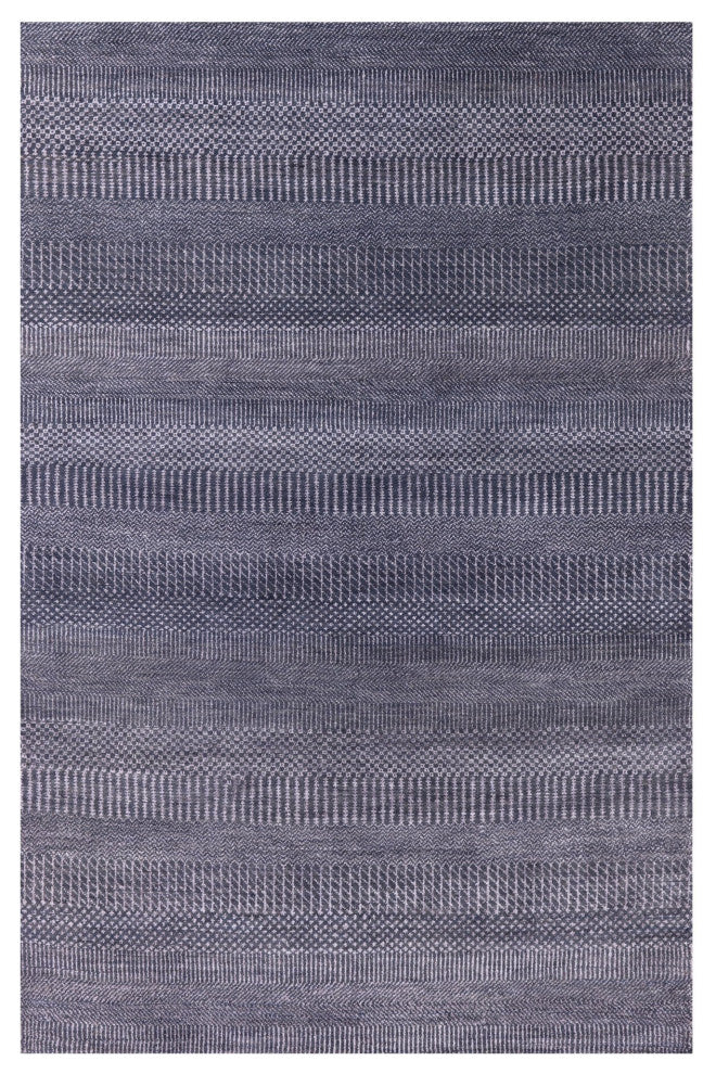 Wool and Silk Hand Knotted Savannah Grass Rug 4' 0" X 6' 1" Q11485