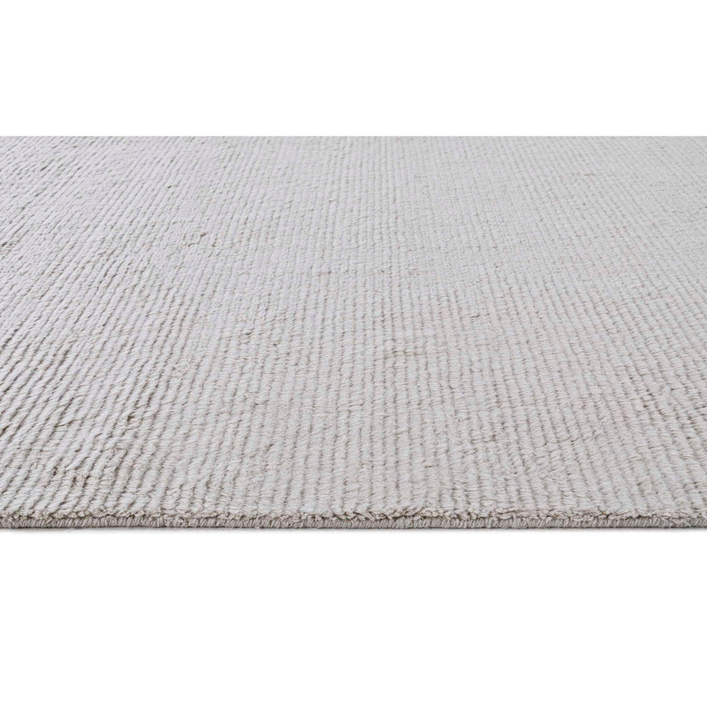 Bliss Solid Area Rug, Light Gray, 2'x3'