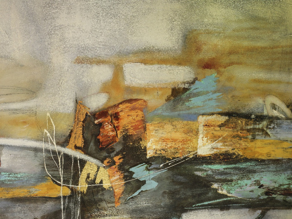 "Composicion II" Fine Art Giant Canvas Print, 54"x72"