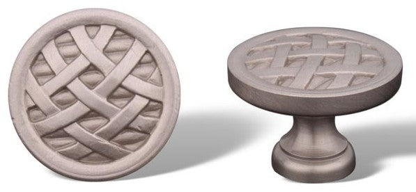 Pewter RKI Large Cross-Hatched Knob, RKICK751P