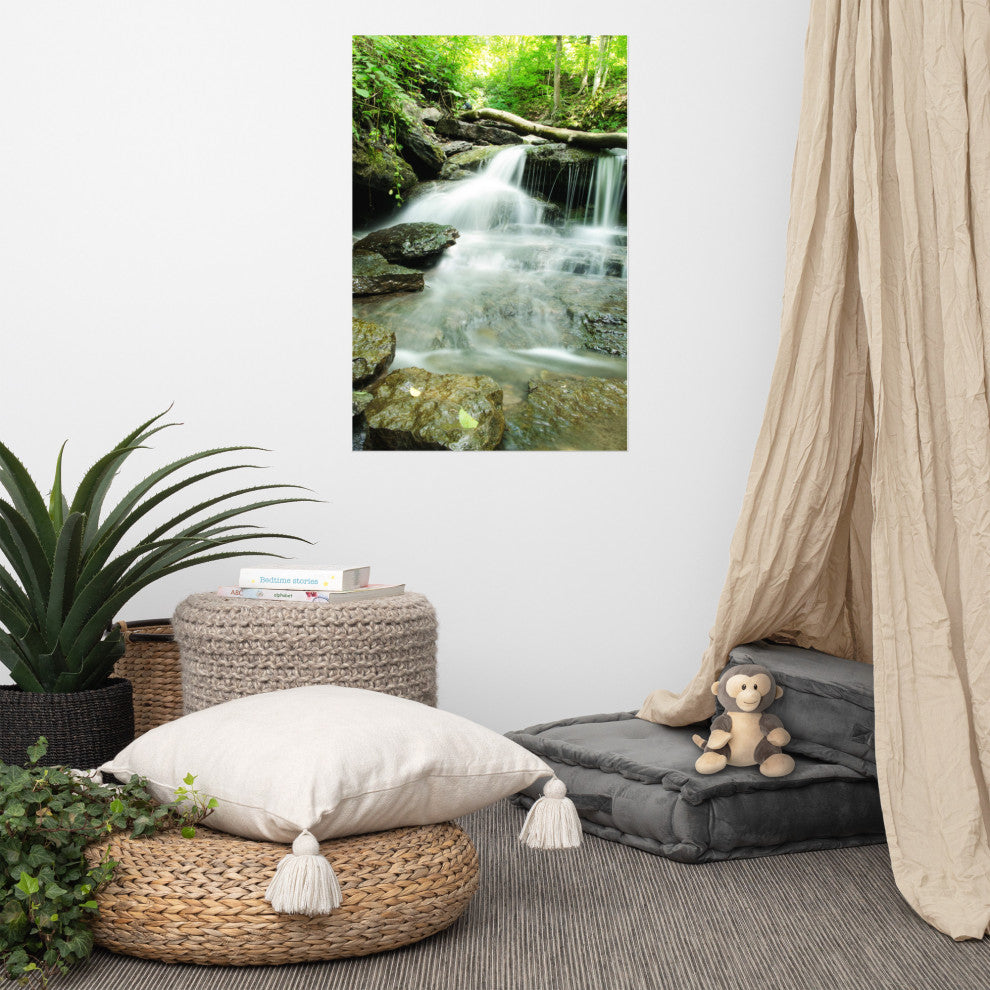 Pixley Falls 2 Landscape Photo, Waterfall Unframed Wall Art Print, 24" X 36"