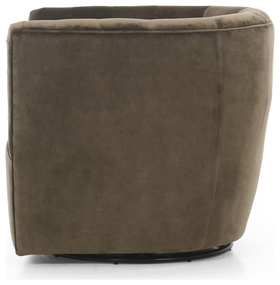 Hanover Swivel Chair-Surrey Olive