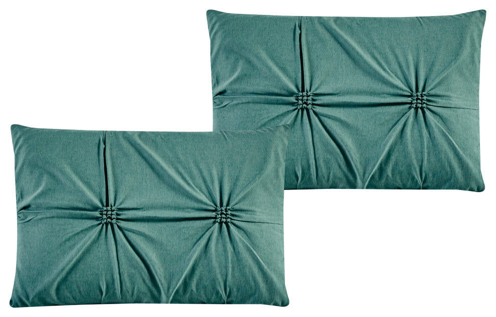 Var Cationic Dyeing 7 Pieces Comforter Set, Queen