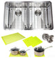 32" 16 Gauge Undermount Double Bowl Stainless Steel Sink Package