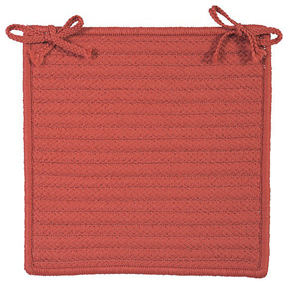Colonial Mills Chair Pad Simply Home Solid Terracotta Chair Pad