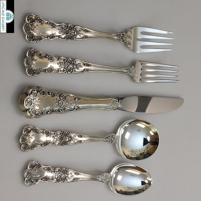 Gorham Sterling Silver Buttercup 5-Piece Place Set with Cream Soup Spoon
