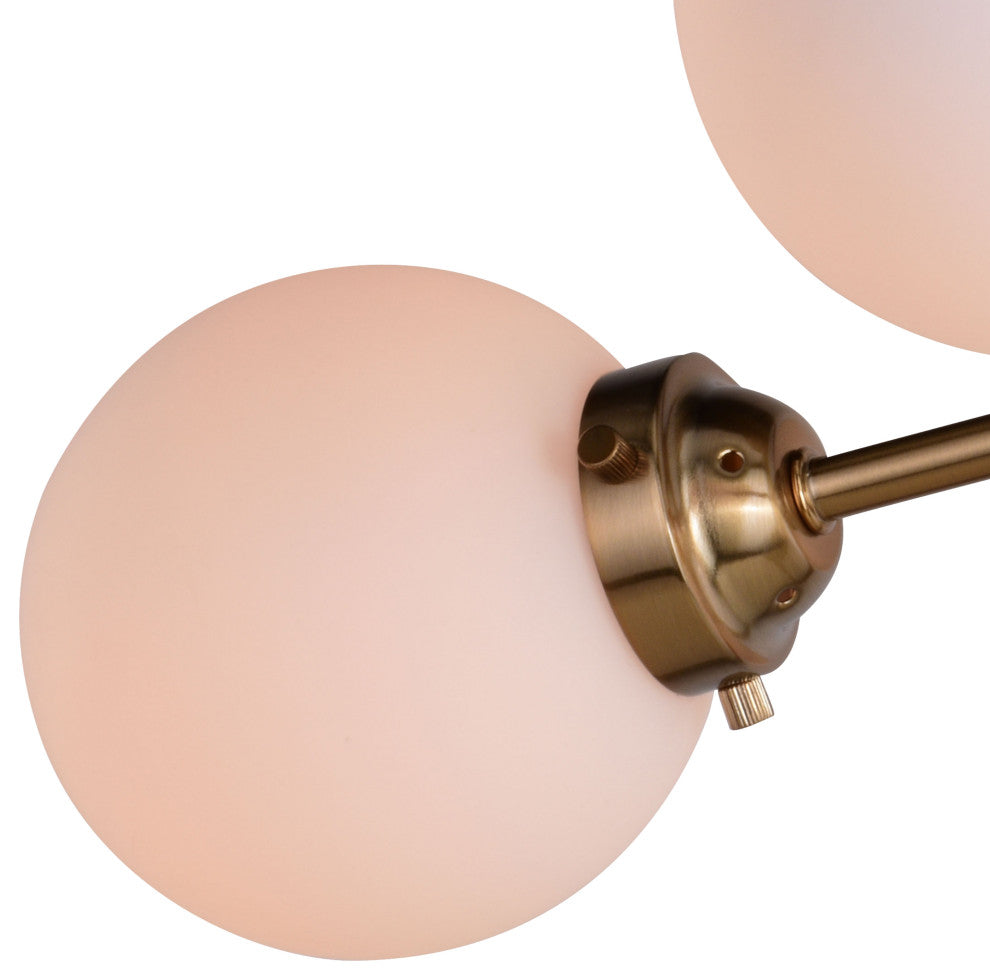 Orbit 20" Semi Flush Ceiling Light Muted Brass
