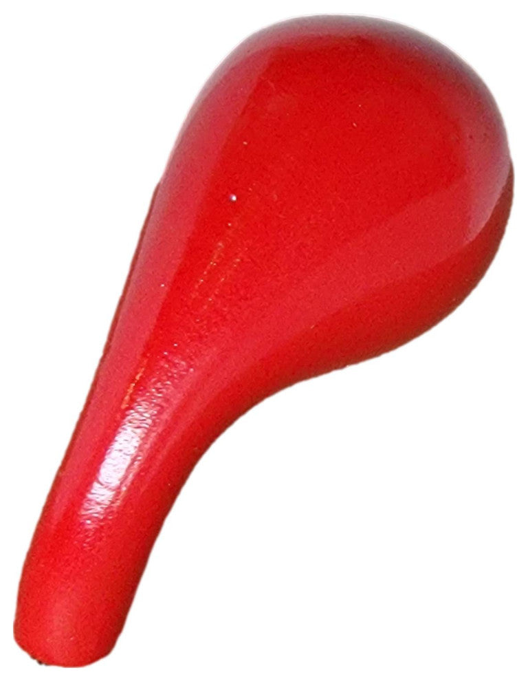 Gloss Bubble 2 in Round Wall Hook Floating Organic Shape Ball Modern, Red, Angled