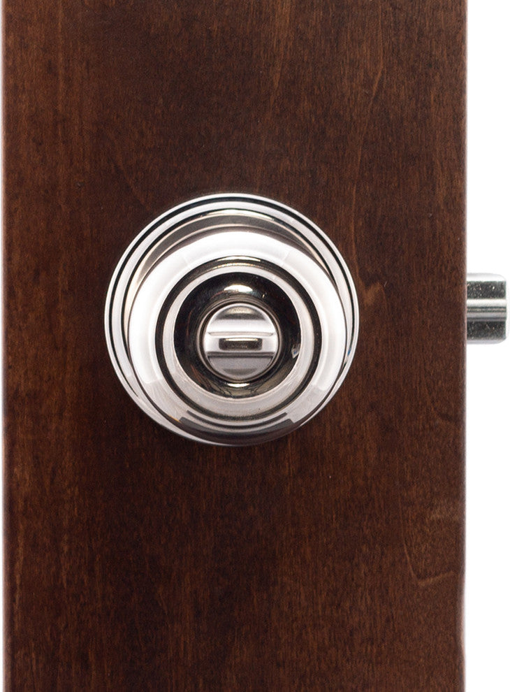 Keyed Entry Knob, Polished Stainless