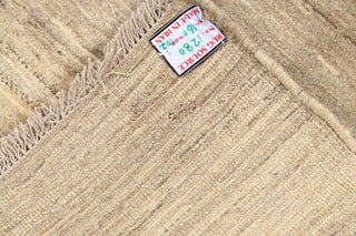 Gabbeh Oriental Modern Solid Color Hand Made Persian Rug, Beige, 5'1"x3'5"