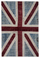 Rug N Carpet - Hand-knotted Turkish 4' 0'' x 6' 0'' Flag Patchwork Rug