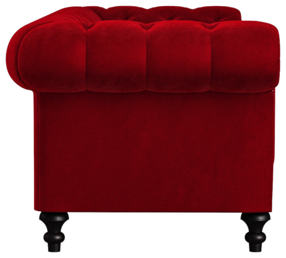 Nativa Interiors London 72" Sofa, Blue, Deep Plush Depth