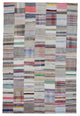Rug N Carpet - Handmade Turkish 6' 7'' x 9' 10'' Vintage Patchwork Kilim Rug