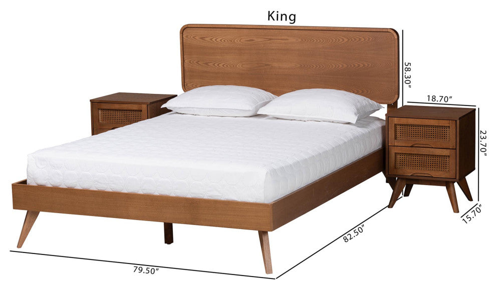 Ellie 3-Piece Bedroom Set, King Size