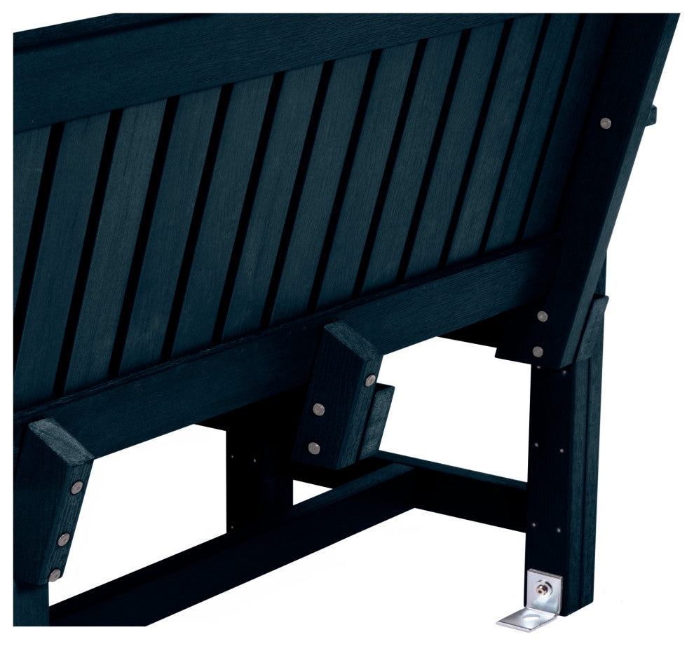 The Sequoia Professional Commercial Grade Exeter 6' Garden Bench, Federal Blue