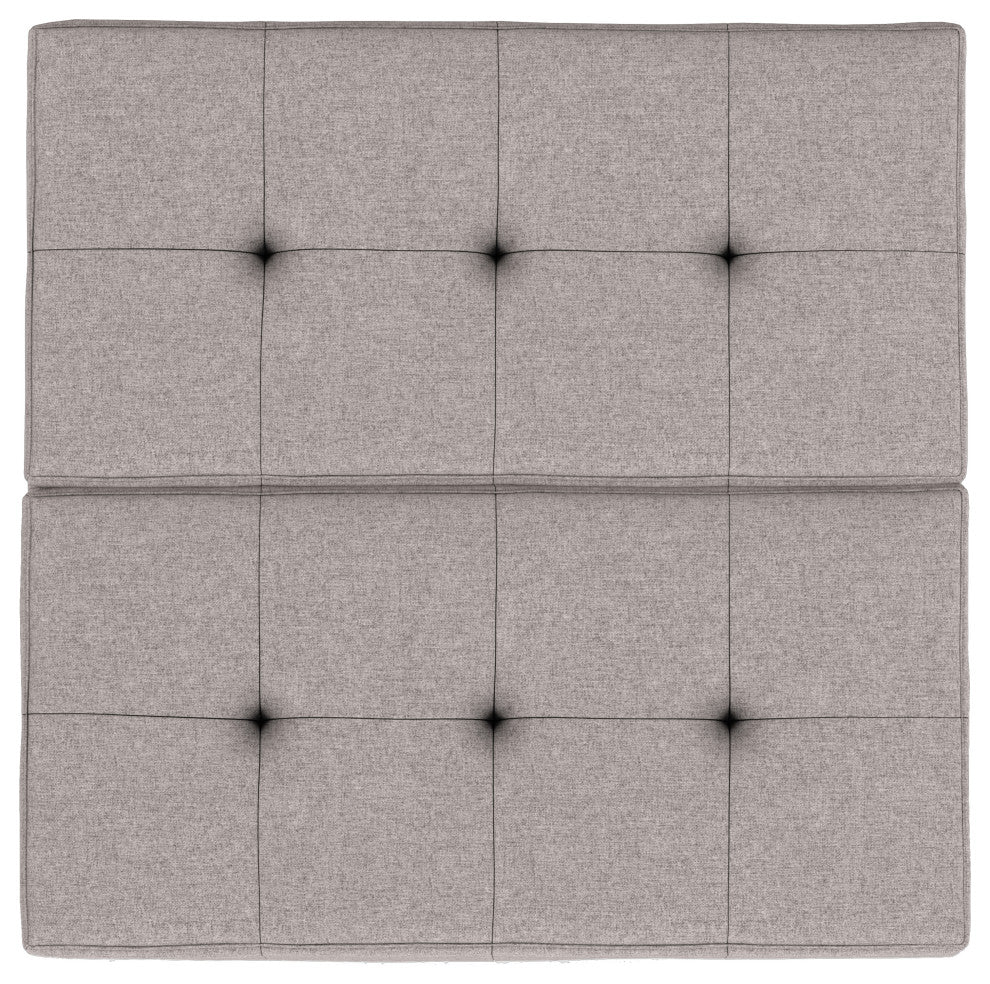 Dover Lift Top Coffee Table Storage Ottoman, Cloud Grey