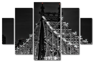 'Queensboro Bridge' Multi-Panel Canvas Art Set by David Ayash
