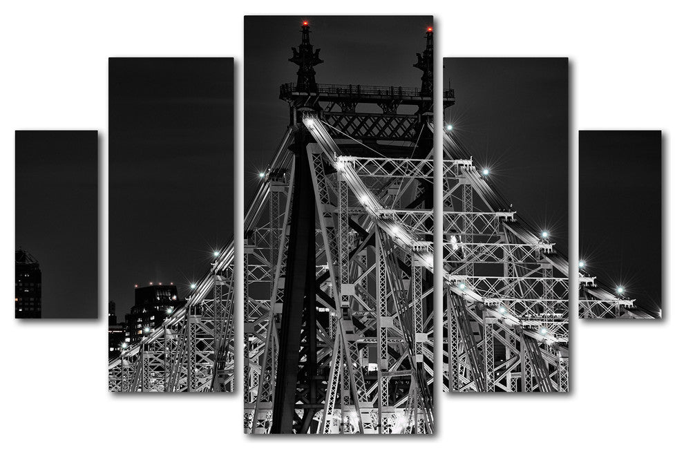 'Queensboro Bridge' Multi-Panel Canvas Art Set by David Ayash
