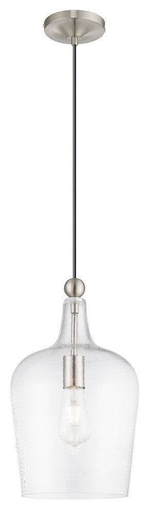Livex Lighting Brushed Nickel 1-Light Mini Pendant