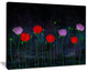 "Rain and Flowers With Buds and Drops" Wall Art, 40"x30"