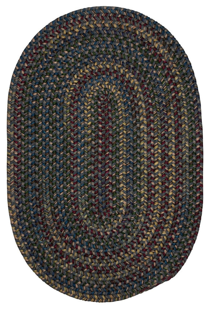 Colonial Mills Midnight MN27 Charcoal Traditional Area Rug, Round 12'x12'