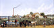 William Aiken Walker Plantation Wagon Scene, 15"x30" Wall Decal