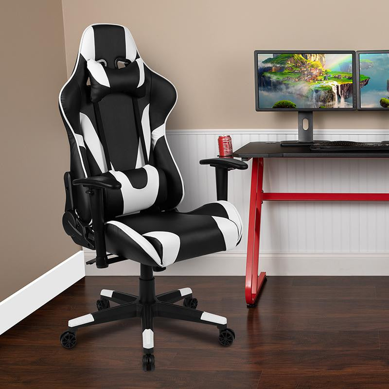 X20 Ergonomic Gaming Computer Chair with Fully Reclining Back, Black