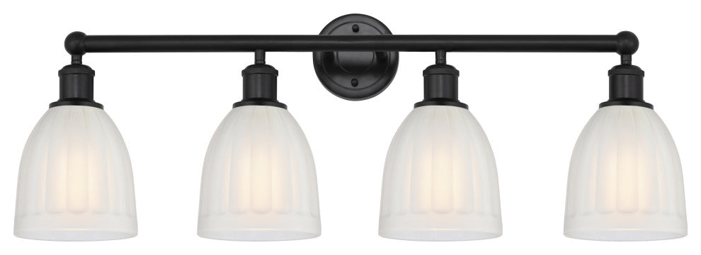 Innovations 616-4W-BK-G441 4 Light 32.75" Bath Vanity Light, Matte Black