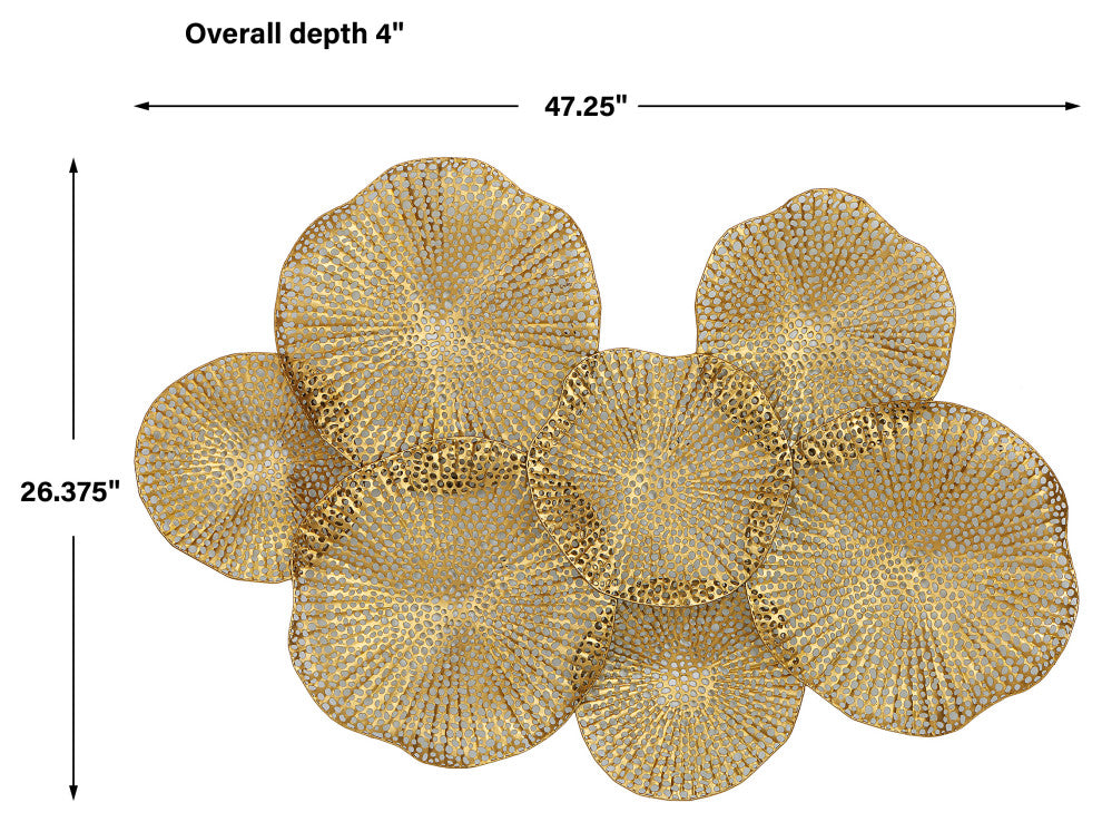 Uttermost Ripley Gold Metal Wall Art