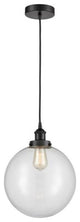 Innovations 616-1PH-BK-G202-12 1-Light Mini Pendant, Matte Black