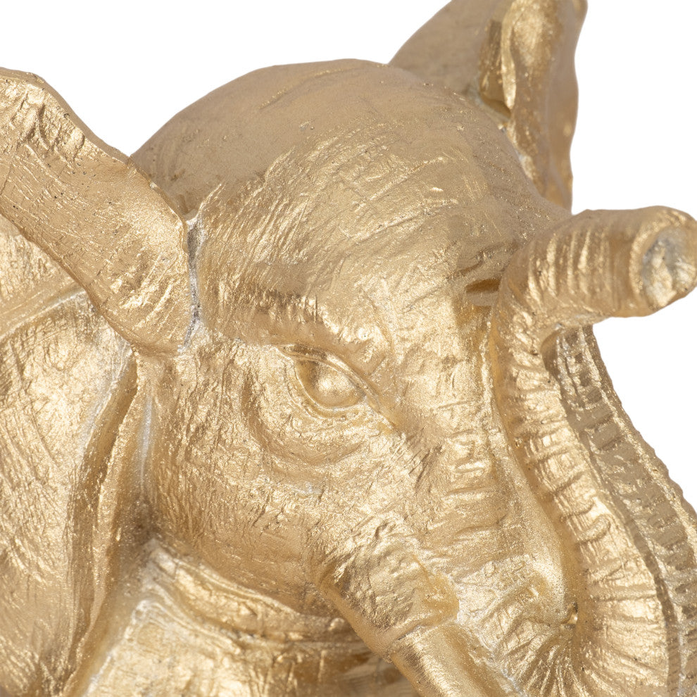 Resin, Set of 3, 8"H, Yoga Elephants