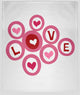30 x 40 in Love in the Round Valentine's Throw Blanket, Pink