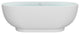 HEATGENE 70 inches Acrylic Freestanding Large Bathtub Modern Bathtub
