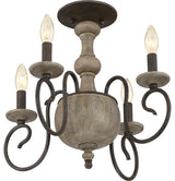 Quoizel Castile Four Light Semi-Flush Mount CS1718RK