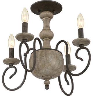 Quoizel Castile Four Light Semi-Flush Mount CS1718RK