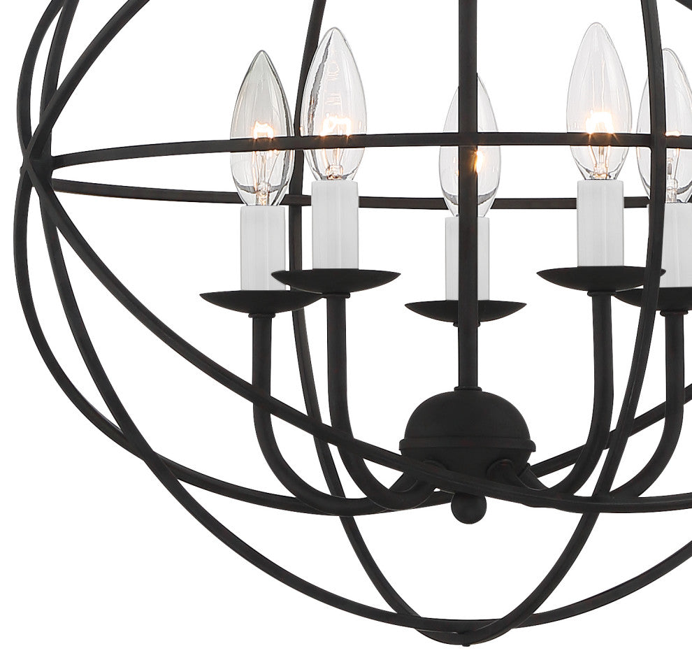 Elight 5 Light  Bronze Mini Chandelier