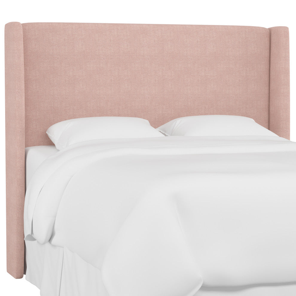 Maxwell King Square Wingback Headboard, Zuma Rosequartz