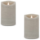 Simplux LED Designer Candle With Remote, Set of 2, 3.5"x5.5"H