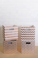 Polyester Cube Waves Copper Square 13"x13"x13"